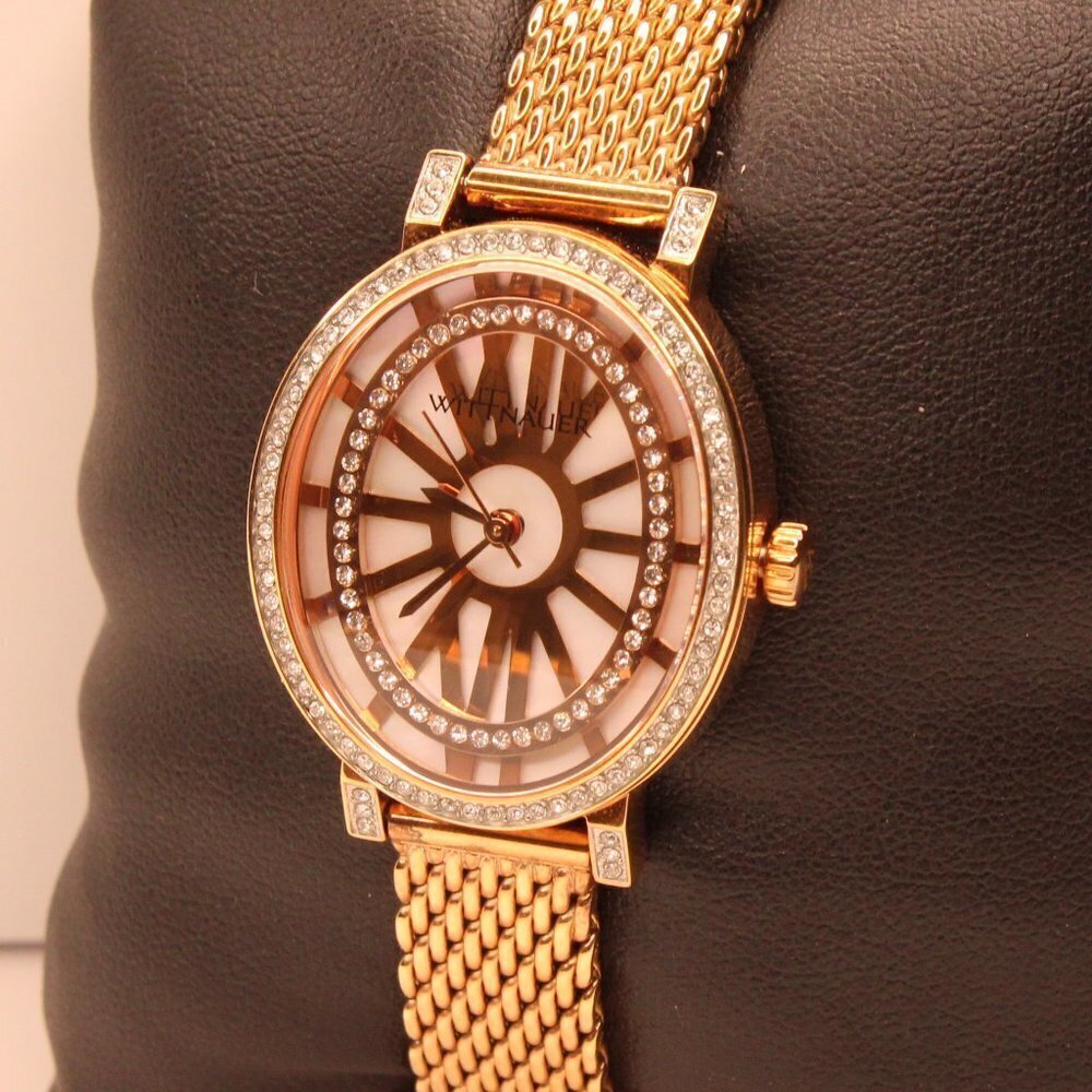 Wittnauer Women's Dress Watch Crystal Accents Rose Gold 28mm - Picture 12 of 12